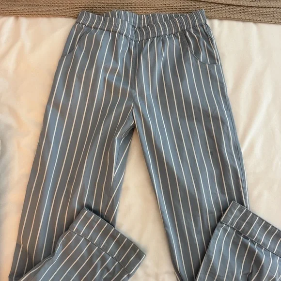 Lake Pajamas Blue Striped Women's Pajama Set - Picture 6 of 9